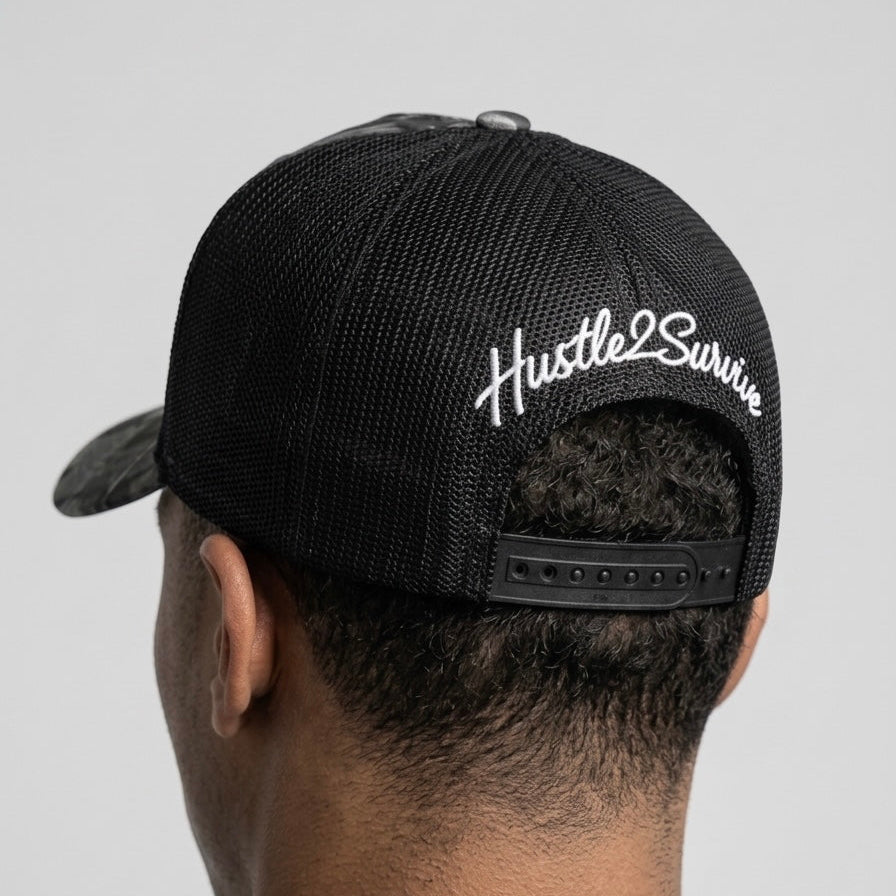 BLACK REAL TREE CAP