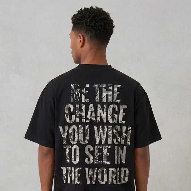 BLACK REAL TREE TEE