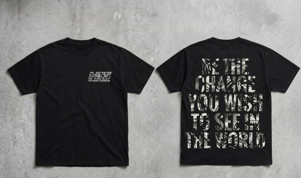 BLACK REAL TREE TEE