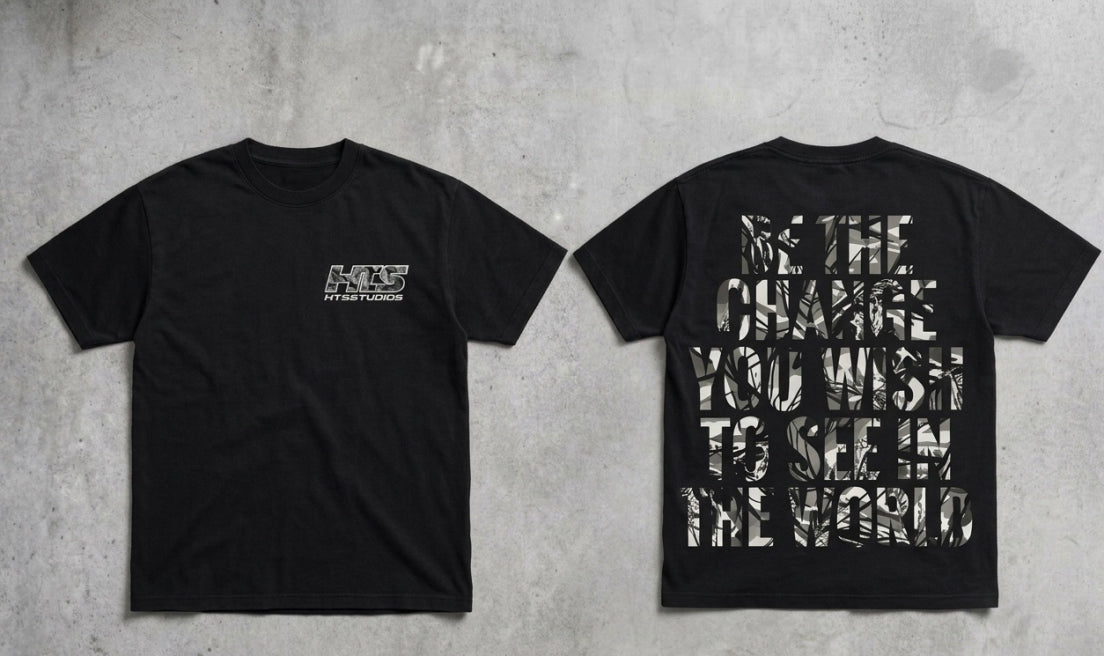 BLACK REAL TREE TEE